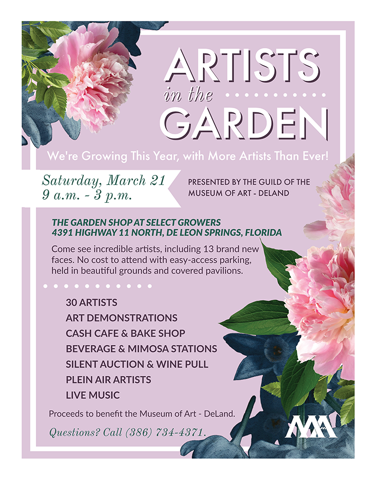 Artist's In The Garden 2026 Flyer